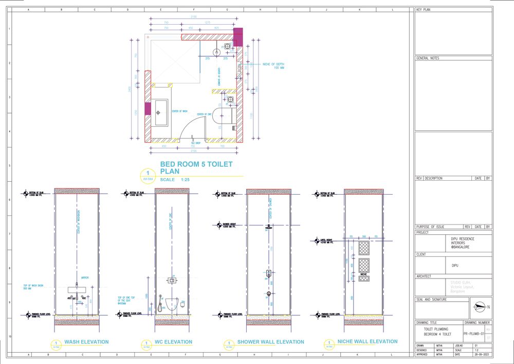 Bedroom 5 Toilet Drawing